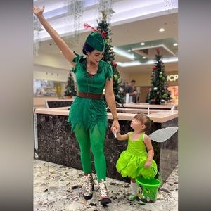 Peter pan & Tinker Bell costume. Super cute!